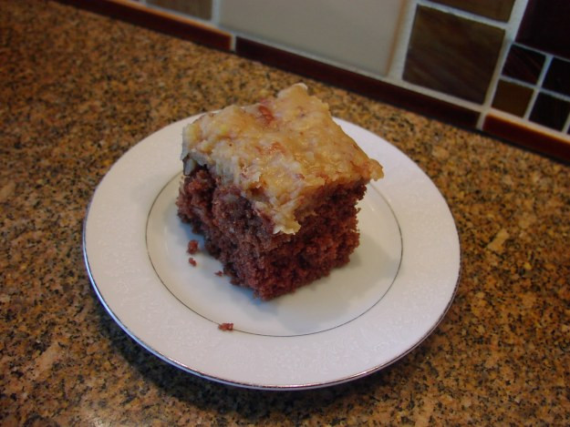 German Chocolate Sheet Cake
 GERMAN CHOCOLATE SHEET CAKE