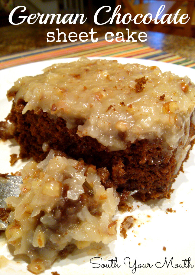 German Chocolate Sheet Cake
 HOMEMADE GERMAN CHOCOLATE CAKE Durmes Gumuna