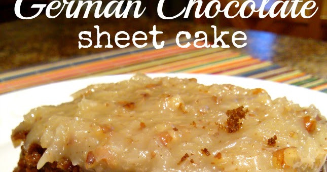 German Chocolate Sheet Cake
 South Your Mouth German Chocolate Sheet Cake