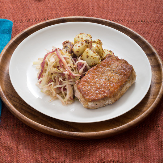 German Pork Chops
 Recipe Oktoberfest Pork Chops with Hops Braised Cabbage