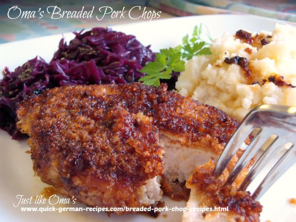 German Pork Chops
 Breaded Pork Chop Recipes made Just like Oma