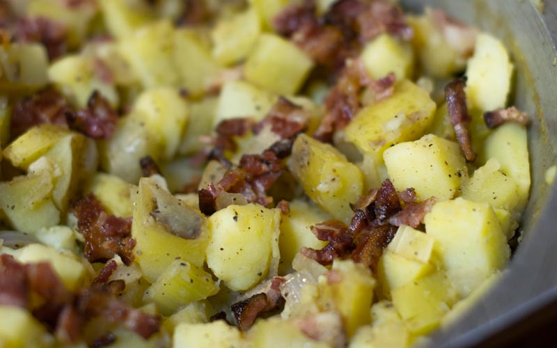 German Style Potato Salad
 German Style Potato Salad with Bacon Two Ways
