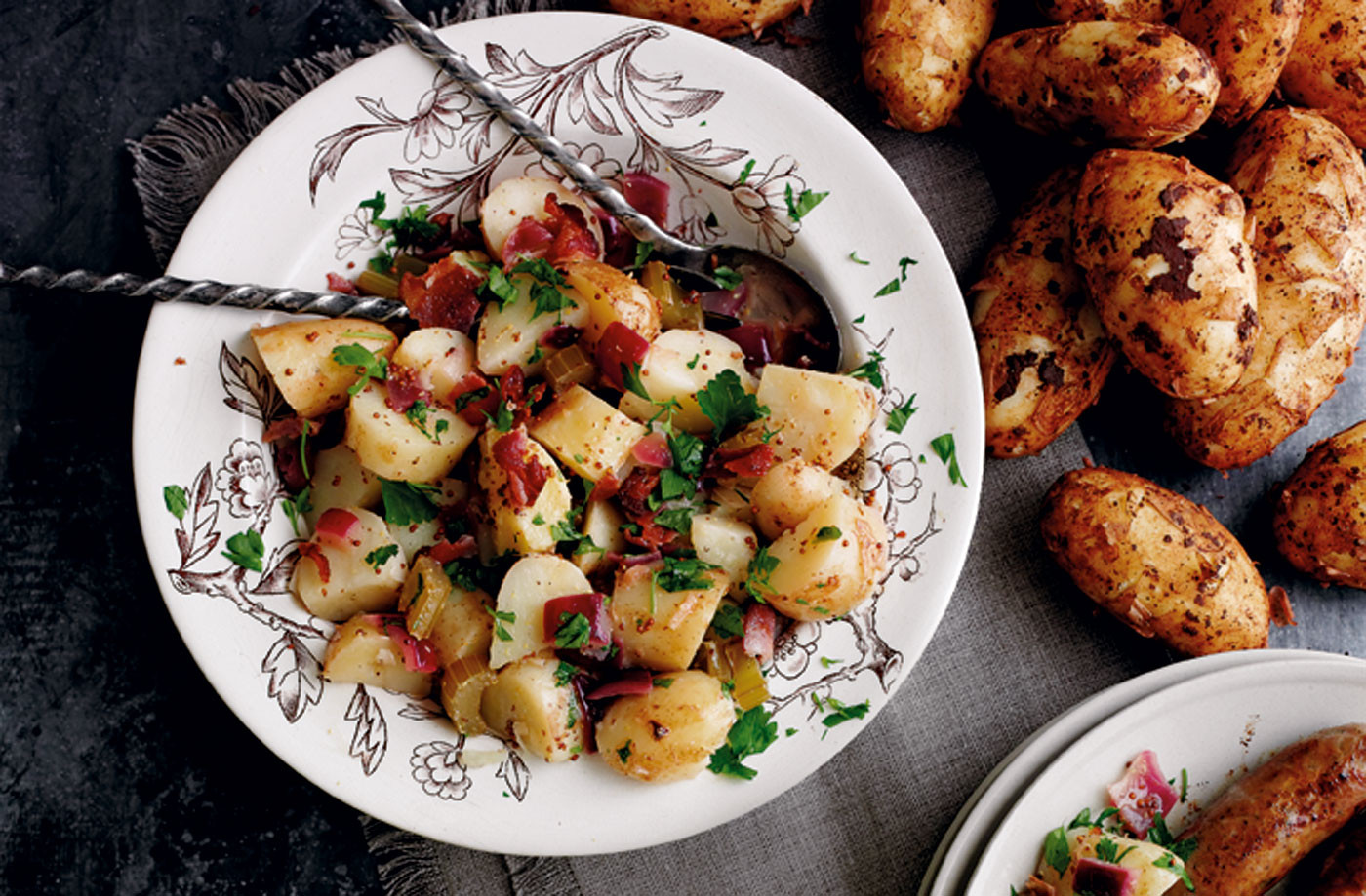 German Style Potato Salad
 German style potato salad with bacon
