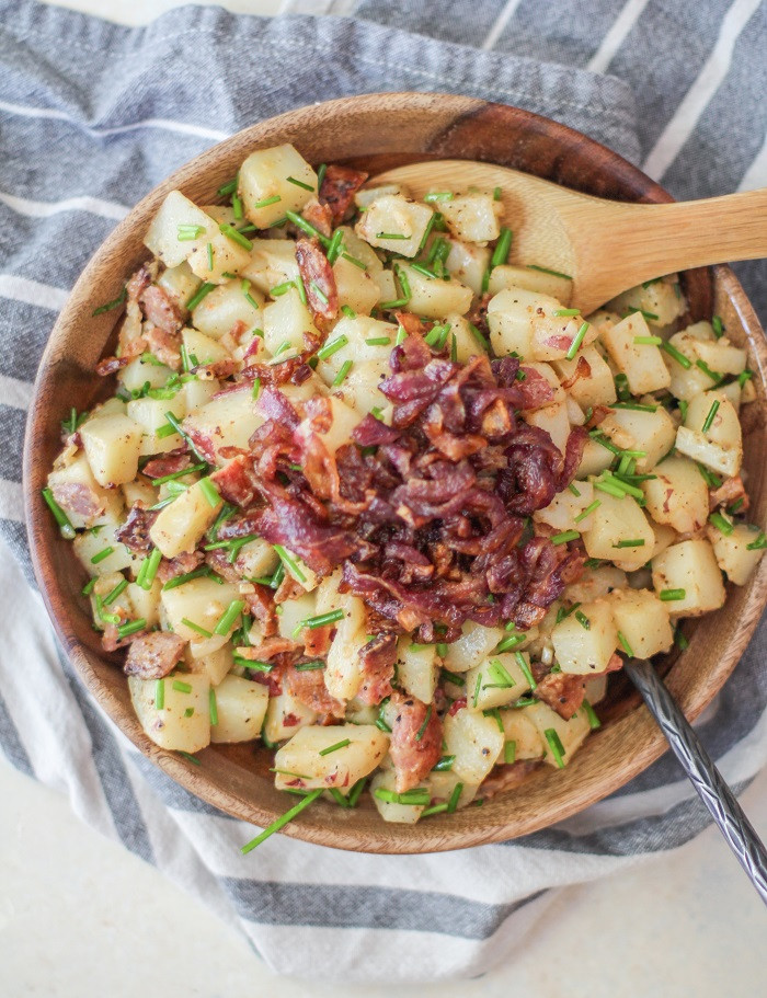 German Style Potato Salad
 German Style Potato Salad with Caramelized ions and