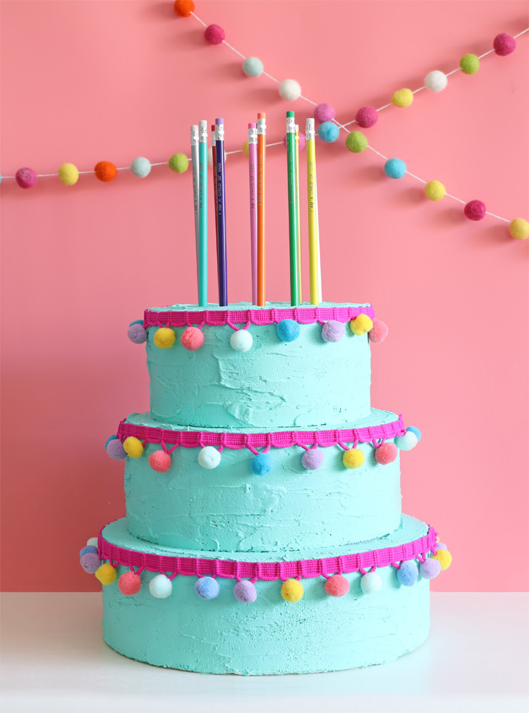 Giant Birthday Cake
 Giant Birthday Cake Pencil Holder thecraftpatchblog