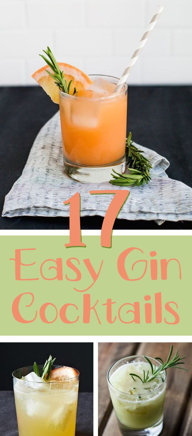 Gin Drinks Easy
 Best 25 Gin cocktail recipes ideas on Pinterest