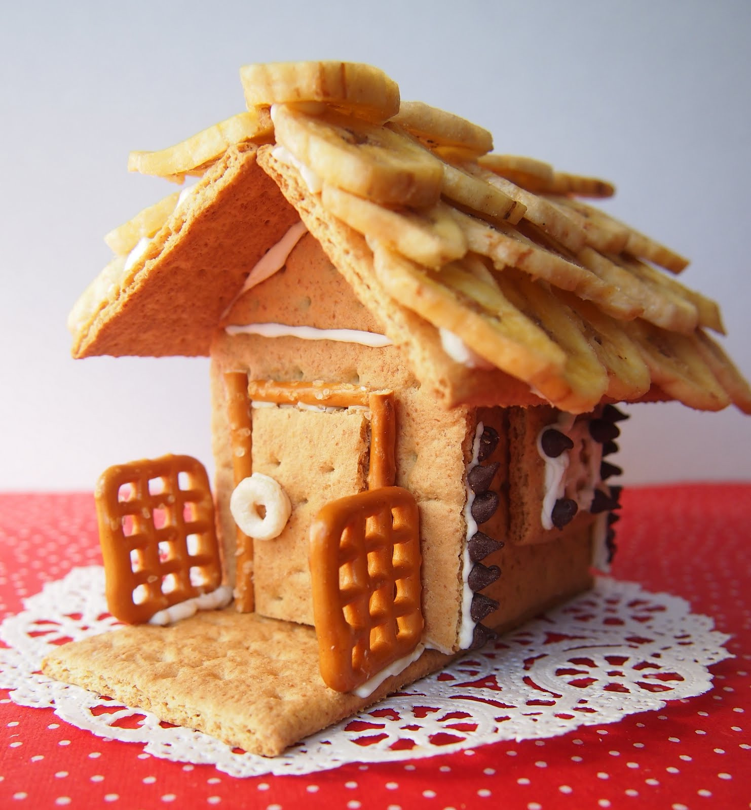 Gingerbread House With Graham Crackers
 The Tiny Funnel Healthy Graham Cracker Gingerbread Style