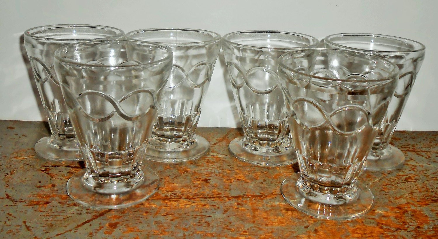 Glass Dessert Cups
 Vintage Dessert Cups Clear Glass Parfait Cup Dessert Bowls