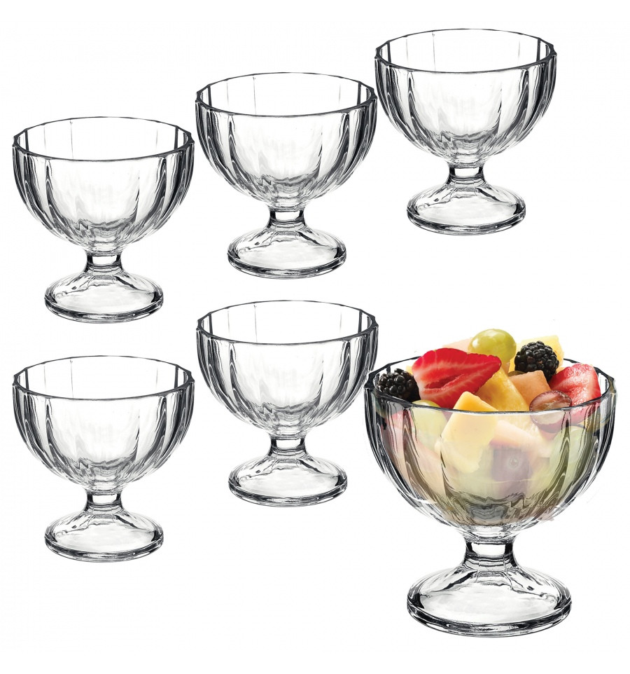 Glass Dessert Cups
 Cups & Glassware Bormioli Rocco Sundae Glasses 6 Dessert