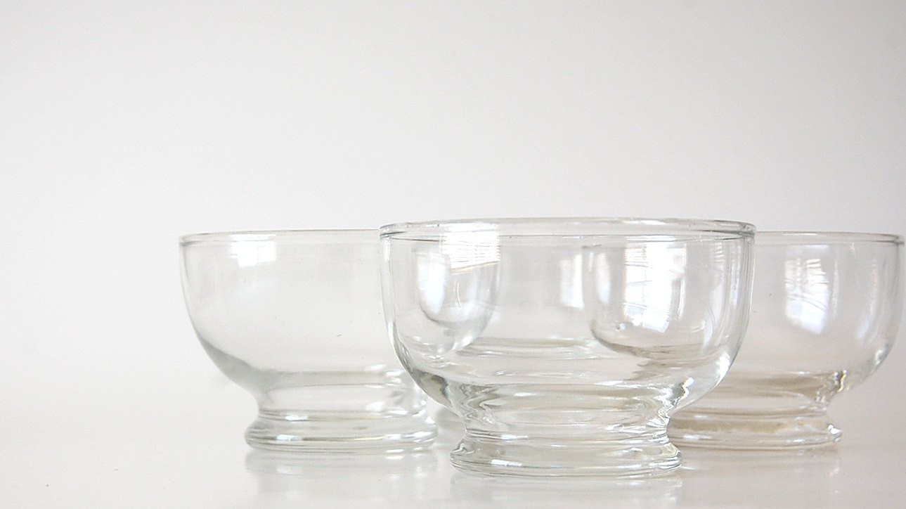 Glass Dessert Cups
 Set of 4 Glass Dessert Cups Small Pedestal by shopgoodgrace