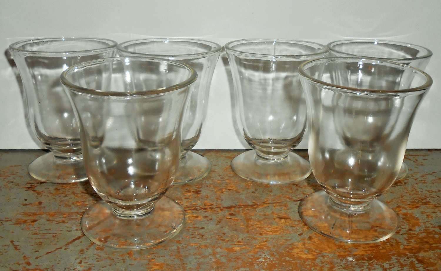 Glass Dessert Cups
 Vintage Dessert Cups Clear Glass Parfait Cup Dessert Bowls