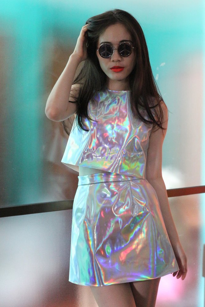 Glitters For Dinner
 Glitters For Dinner — Made To Order Holographic Mini Skirt