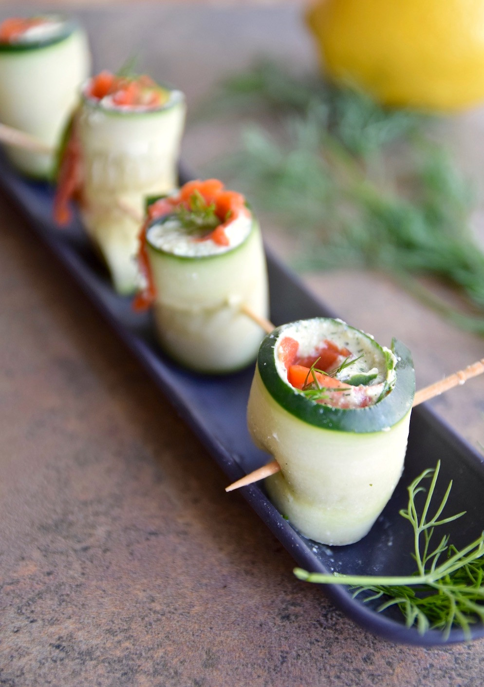 Gluten Free Dairy Free Appetizers
 Salmon Cucumber Roll Ups Gluten Free Dairy Free