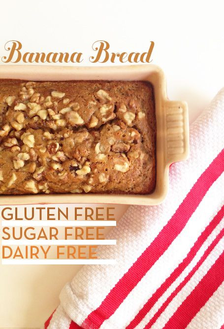 Gluten Free Dairy Free Banana Bread
 gluten free dairy free refined sugar free banana bread
