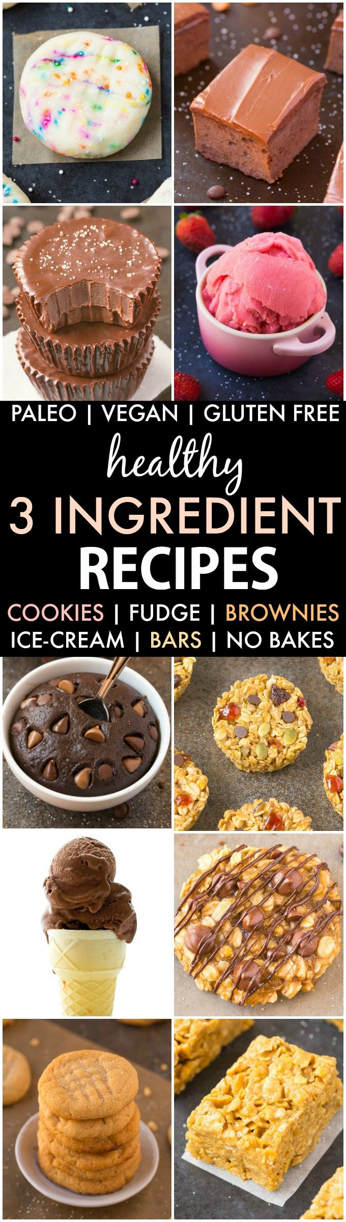 Gluten Free Dessert Recipes With Normal Ingredients
 Healthy 3 Ingre nt Snack and Dessert Recipes