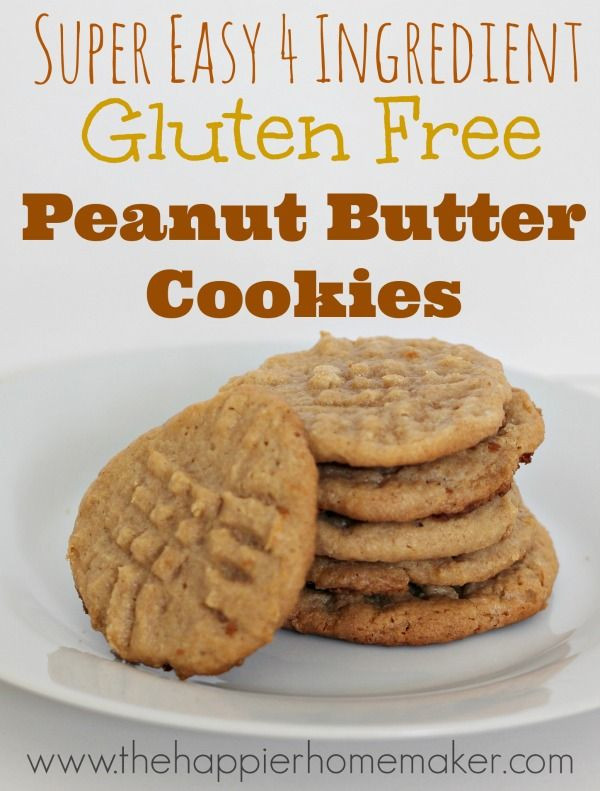 Gluten Free Dessert Recipes With Normal Ingredients
 Easy 4 Ingre nt Gluten Free Peanut Butter Cookie recipe