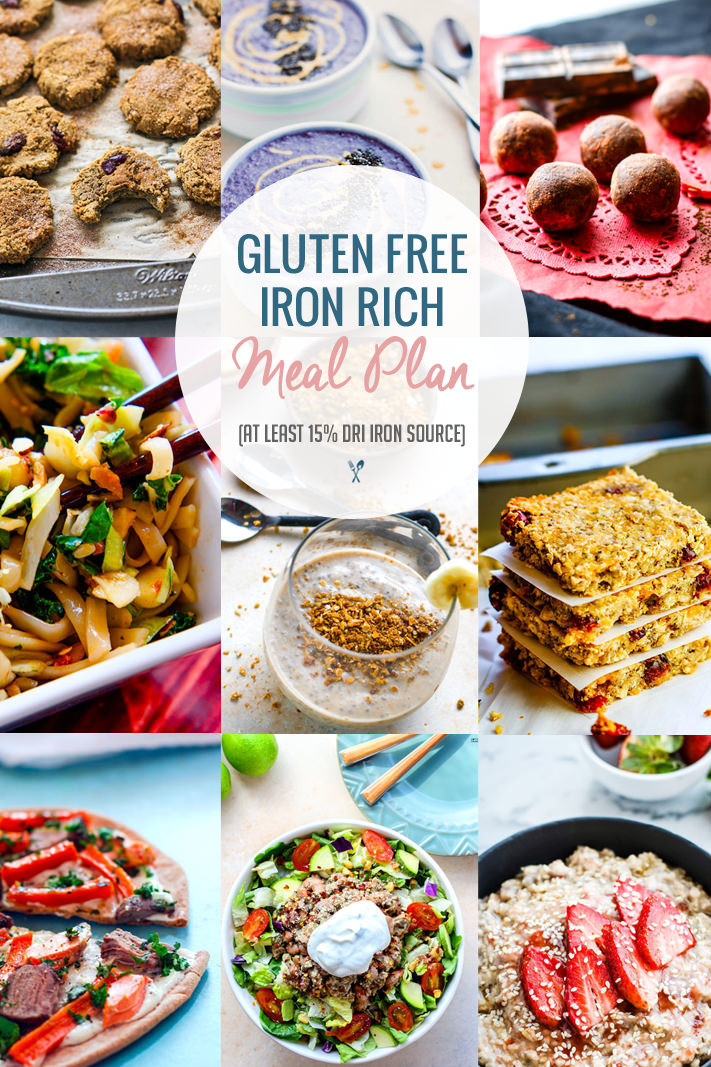 Gluten Free Dinners
 Iron Rich Healthy Gluten Free Meal Plan Ideas DRI or