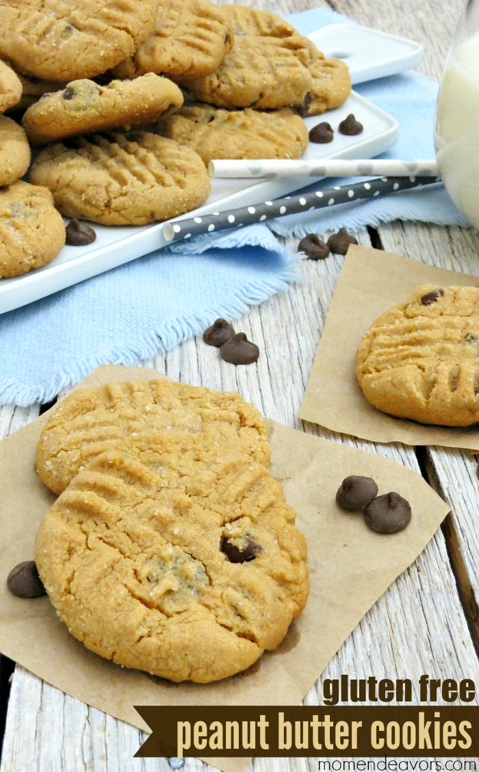 Gluten Free Peanut Butter Cookies
 Flourless Peanut Butter Chocolate Chip Cookies