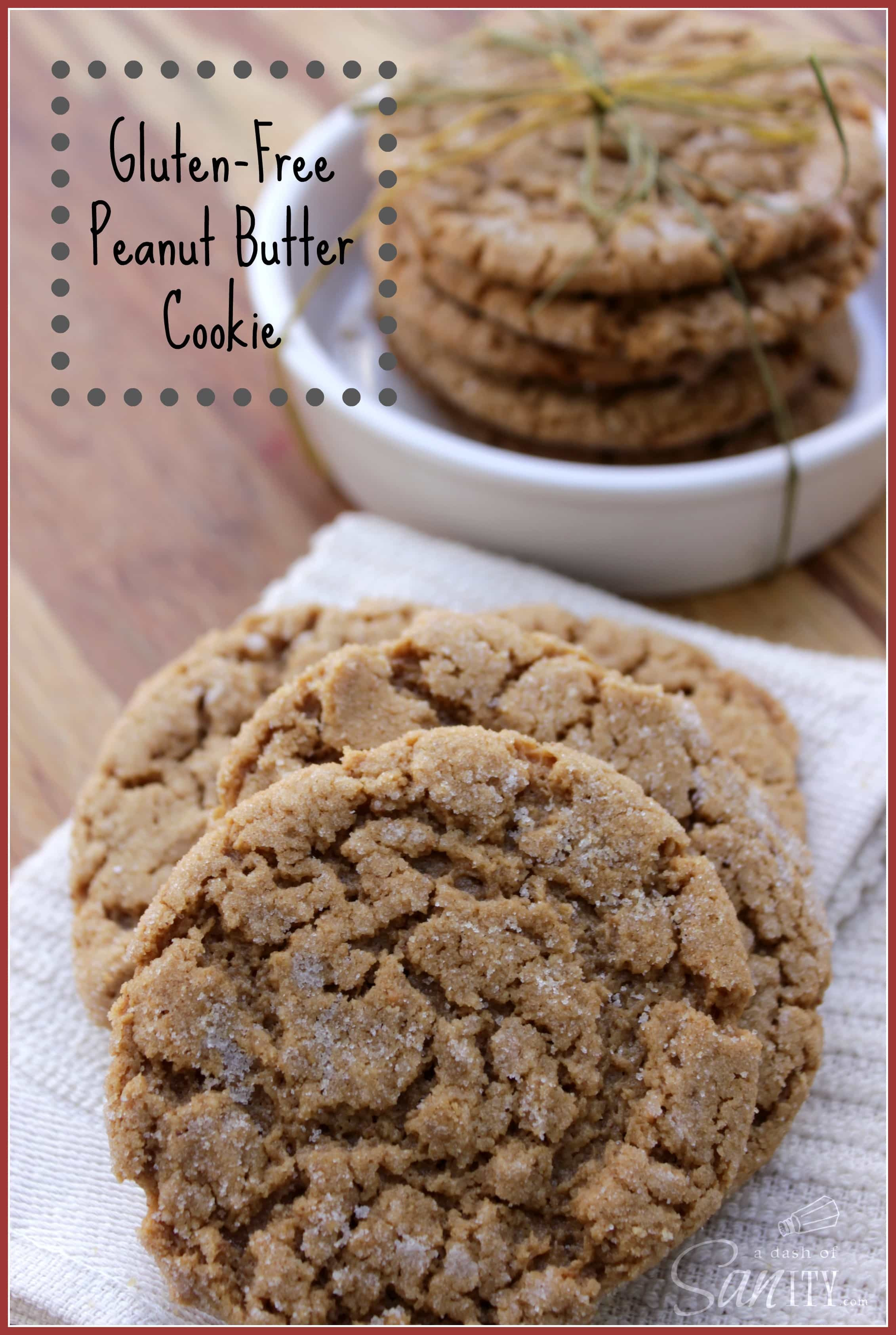 Gluten Free Peanut Butter Cookies
 Gluten Free Peanut Butter Cookies A Dash of Sanity