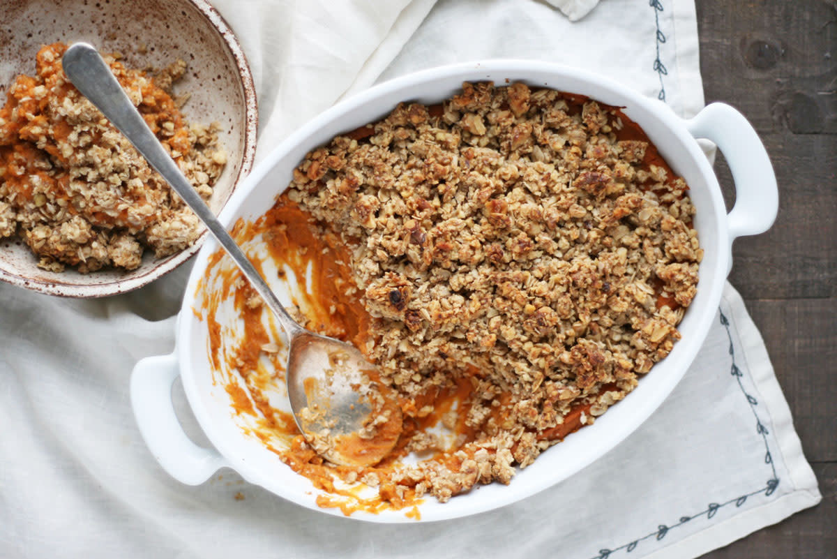 Gluten Free Sweet Potato Casserole
 Gluten Free Vegan Sweet Potato Casserole AKA the Best