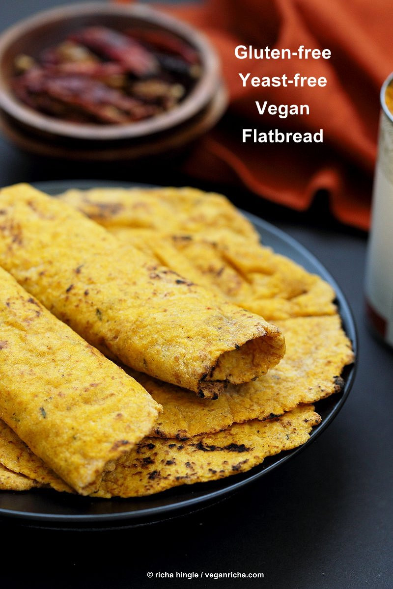 Gluten Free Vegan Recipes
 Yeast free Sweet Potato Vegan Gluten free Flatbread