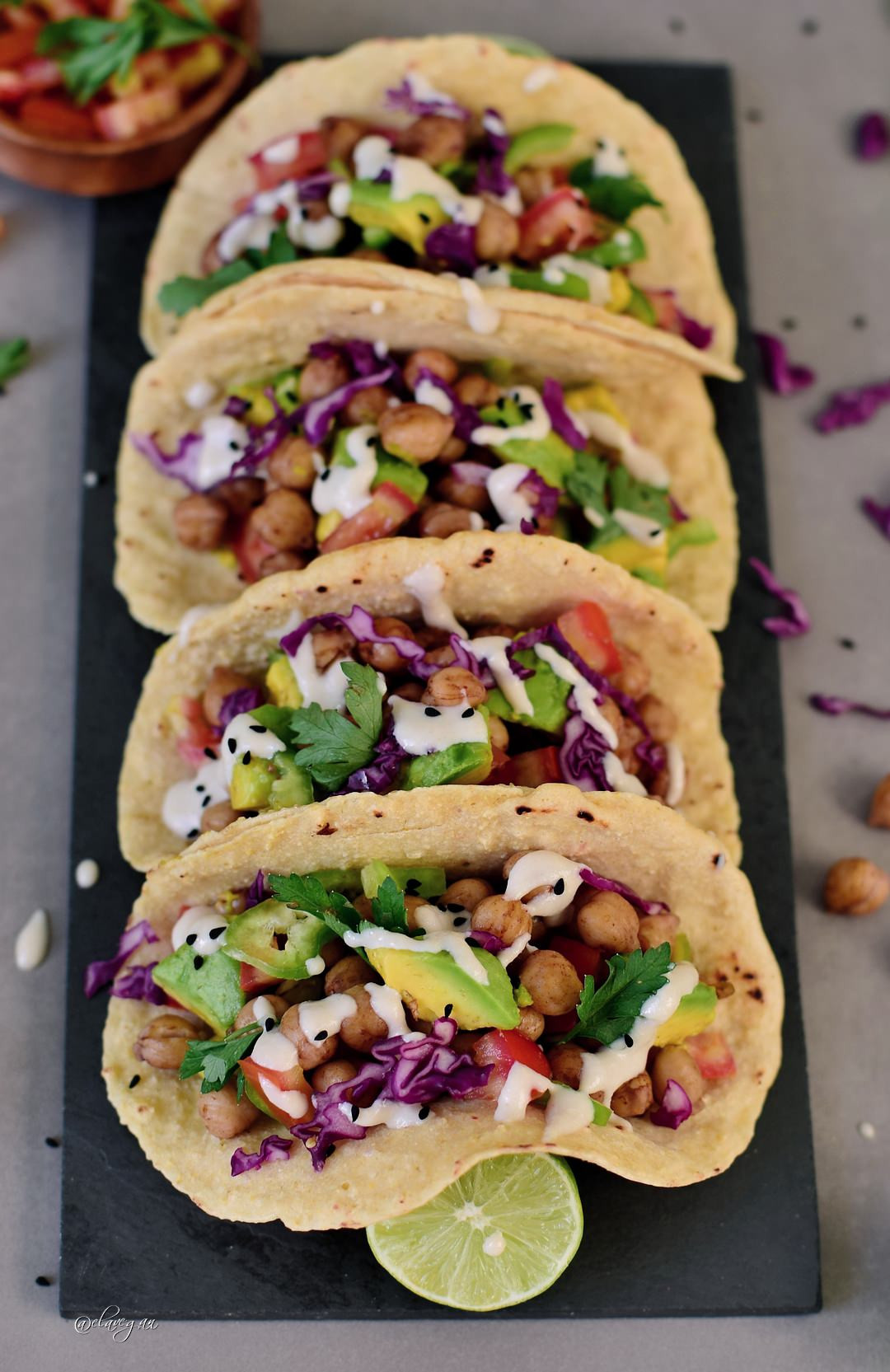 Gluten Free Vegan Recipes
 Vegan chickpea tacos