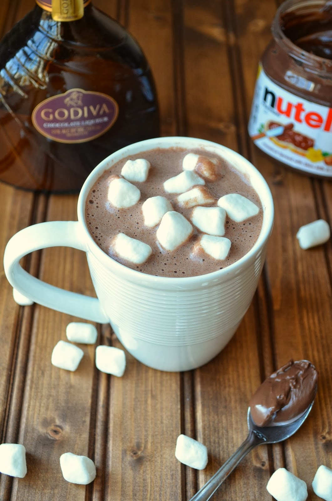 Godiva Hot Chocolate
 The Savvy Kitchen Spiked Godiva Nutella Hot Chocolate