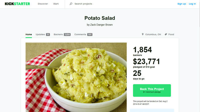 Gofundme Potato Salad
 Donor beware GoFundMe says World News