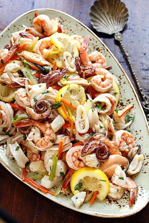 Good Dinner Recipes
 Marinated Seafood Salad – Good For Health Party Menu