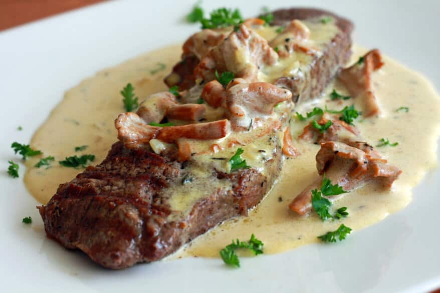 Gourmet Dinner Recipes
 Steak With Creamy Chanterelle Sauce Recipe The Daring