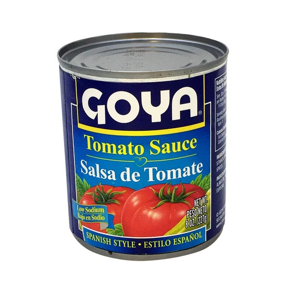Goya Tomato Sauce
 Goya Low Sodium Spanish Style Tomato Sauce 8 oz from