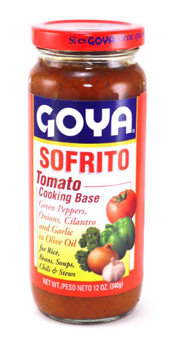 Goya Tomato Sauce
 Goya Sofrito 12 oz