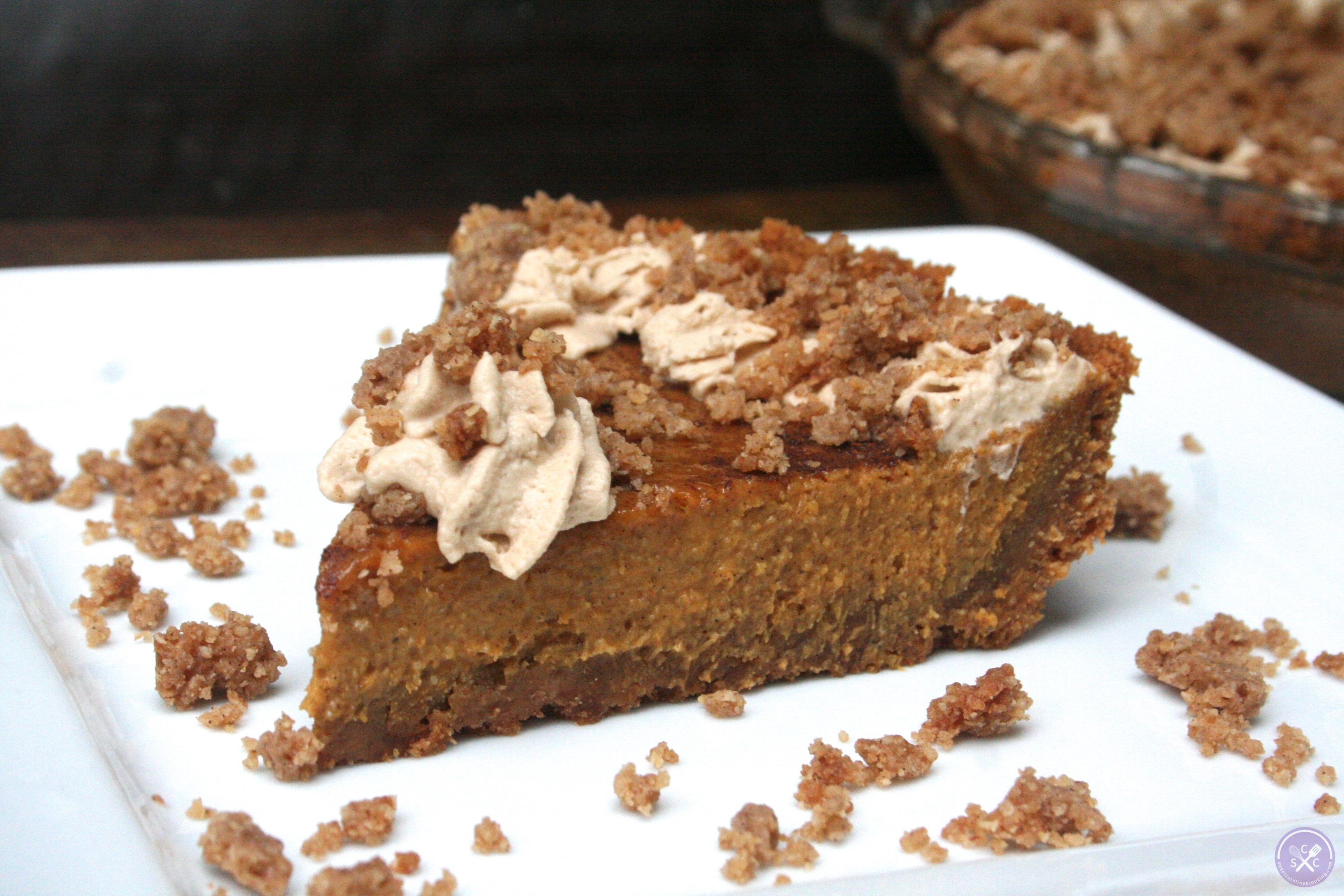 Graham Cracker Crust Pumpkin Pie
 gobble gobble [pumpkin pie w graham cracker crust