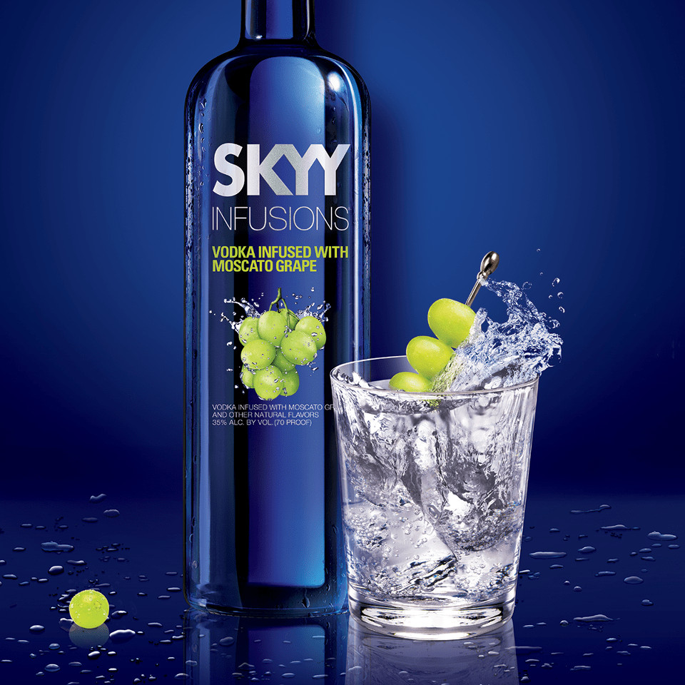 Grape Vodka Drinks
 Skyy Moscato Infused Vodka