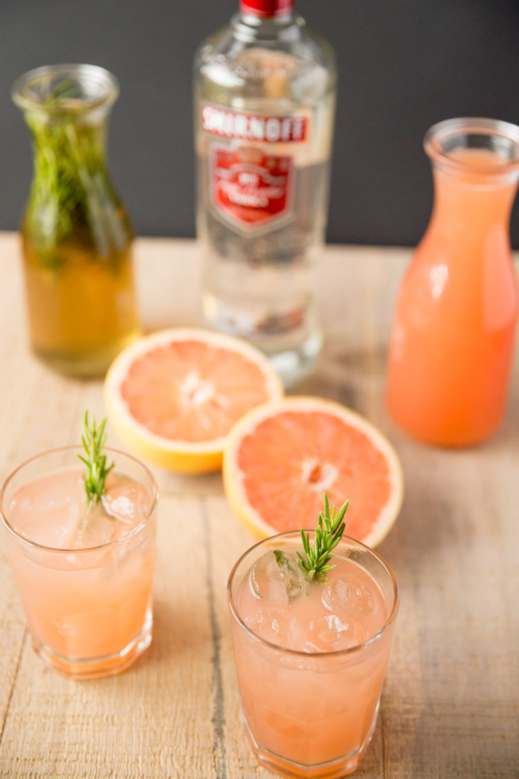 Grapefruit Vodka Drinks
 Rosemary Greyhound Cocktail — Tastes Lovely