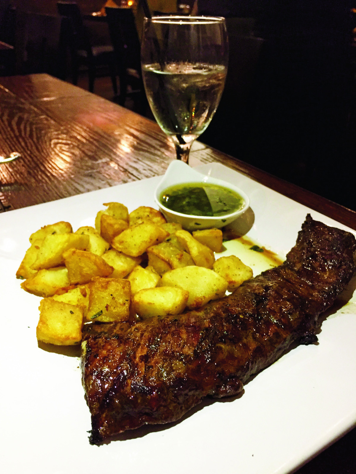 Great Steak And Potato
 Cambalache in Fountain Valley Does a Great Steak and