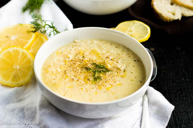 Greek Chicken Soup
 Avgolemono Soup Greek Chicken Soup with Lemon Girl and