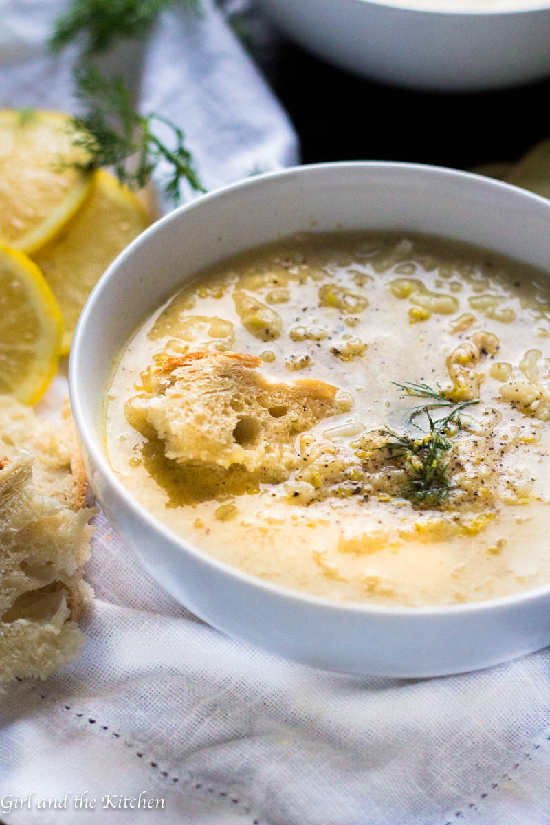 Greek Chicken Soup
 Avgolemono Soup Greek Chicken Soup with Lemon Girl and