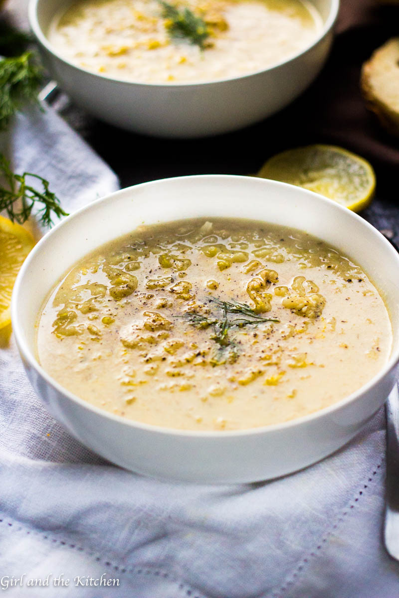 Greek Chicken Soup
 Avgolemono Soup Greek Chicken Soup with Lemon Girl and