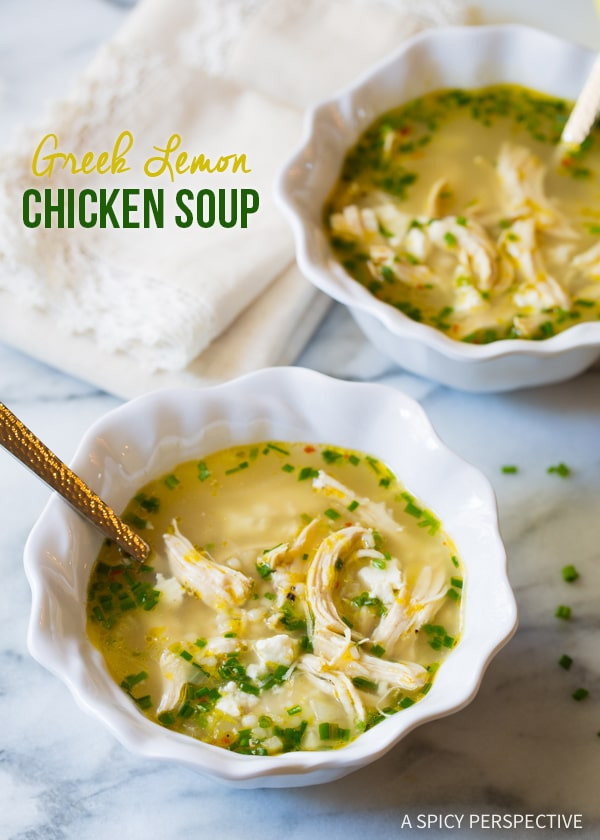 Greek Chicken Soup
 Greek Lemon Chicken Soup A Spicy Perspective