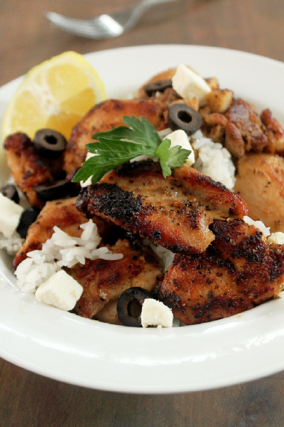 Greek Chicken Thighs
 Greek Chicken Bowl Creole Contessa