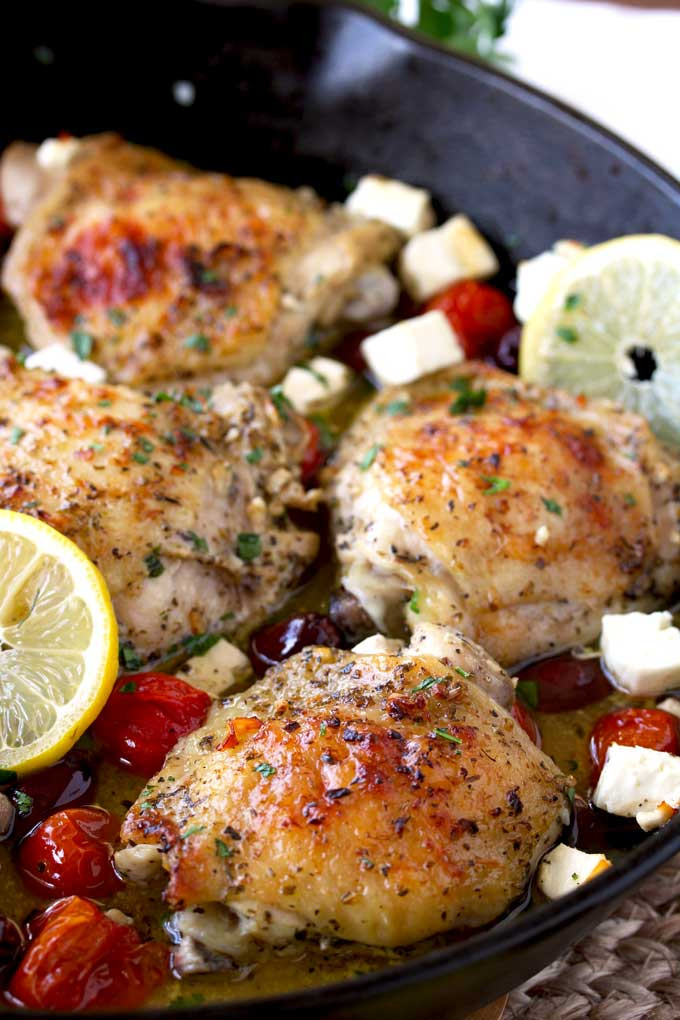 Greek Chicken Thighs
 Greek Lemon Oven Roasted Chicken Thighs The Salty