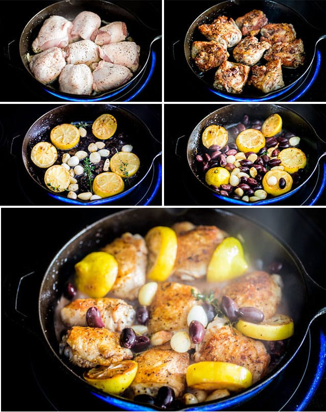 Greek Chicken Thighs
 Skillet Braised Greek Chicken Thighs Jo Cooks