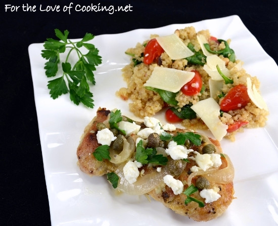 Greek Chicken Thighs
 Greek Chicken Thighs with Lemon Capers and Feta