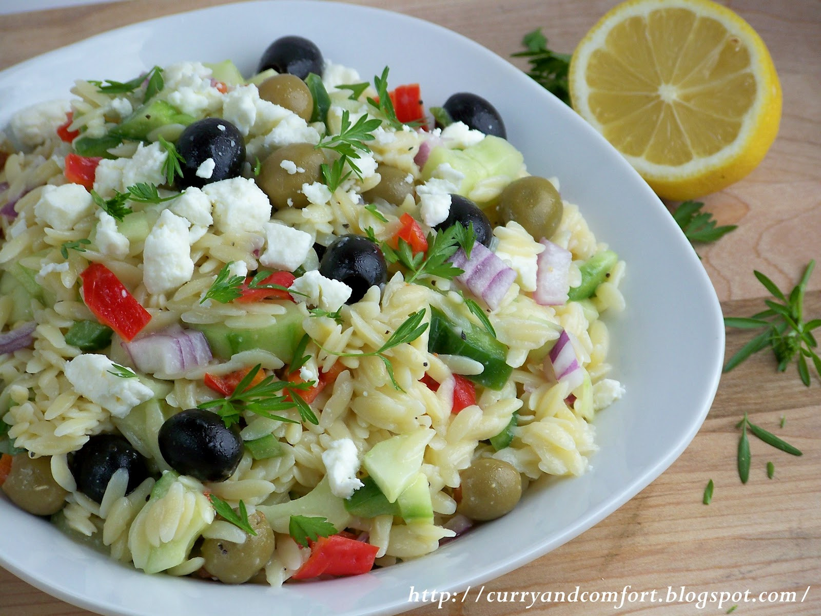 Greek Pasta Salad
 Kitchen Simmer Greek Pasta Salad