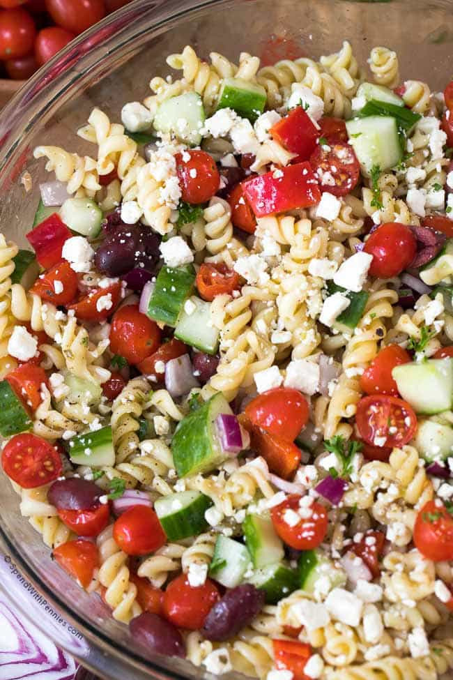 Greek Pasta Salad
 Easy Greek Pasta Salad Spend With Pennies