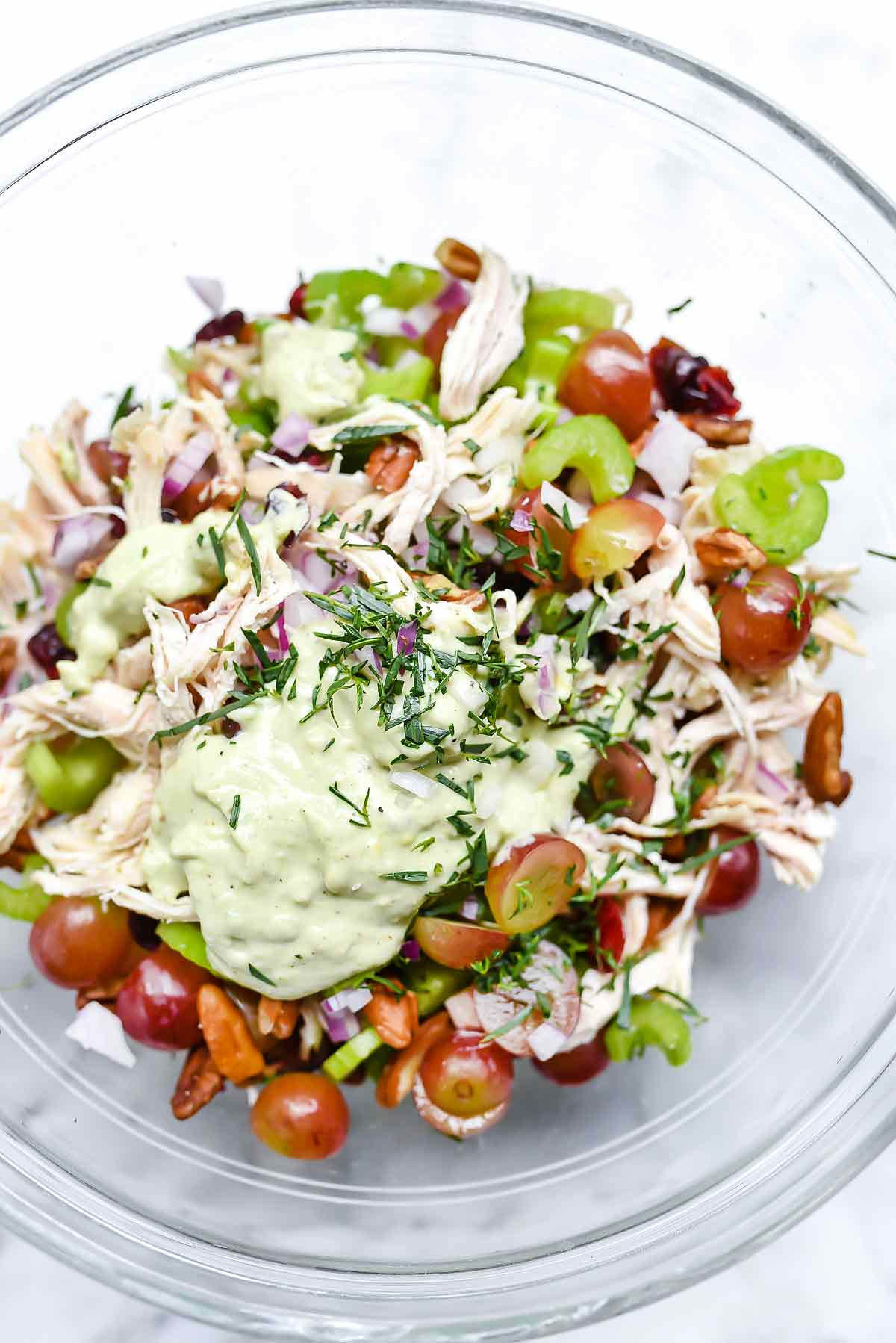 Greek Yogurt Chicken Salad
 Avocado and Greek Yogurt Chicken Salad