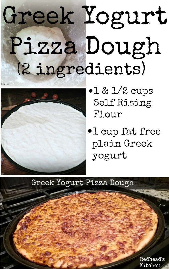 Greek Yogurt Pizza Dough
 Greek Yogurt Pizza Dough Redhead Can Decorate