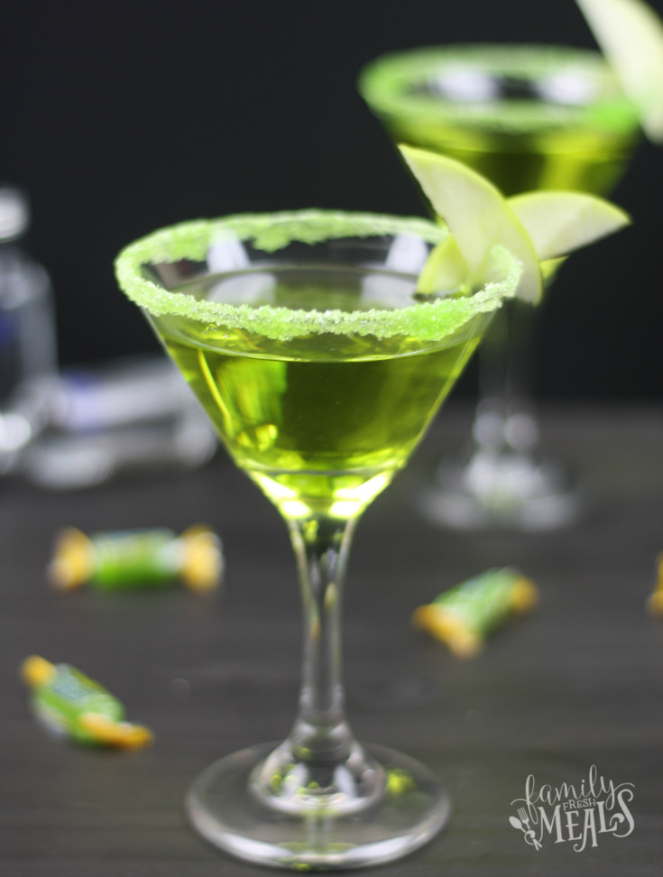 Green Apple Vodka Drinks
 Green Apple Jolly Rancher Martini Family Fresh Meals