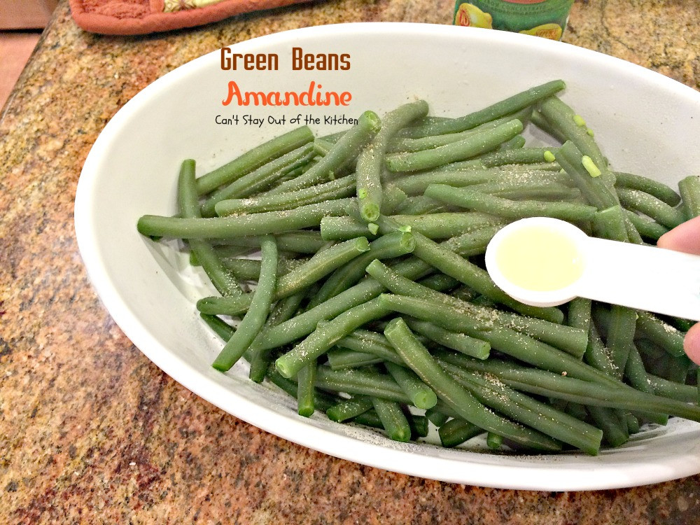 Green Bean Amandine
 Green Beans Amandine Can t Stay Out of the Kitchen